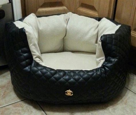 chanel inspired dog bed|Chanel Custom Dog Bed .